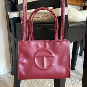 Telfar Oxblood Small Shopping Bag